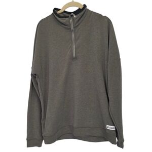 Cotopaxi Lozano Mens Quarter Zip Fleece Pullover Gray Size Medium